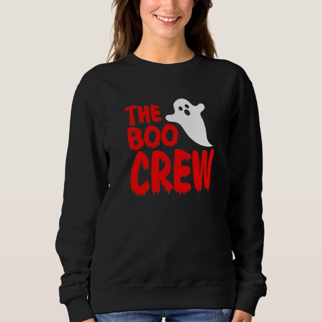 Sudadera Halloween The Boo Crew for Kids & Adults  Trick or (Anverso)