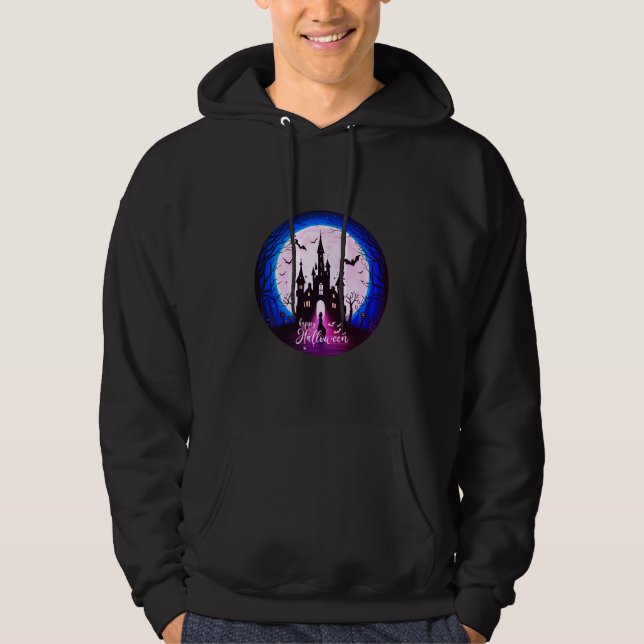 Sudadera Halloween, un castillo feliz (Anverso)
