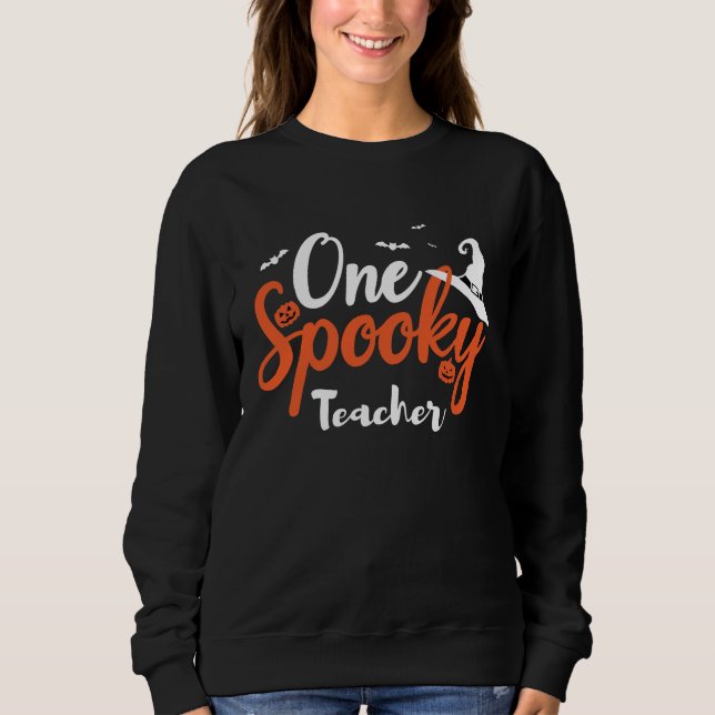 Sudadera Halloween, un profesor fantasmal (Anverso)
