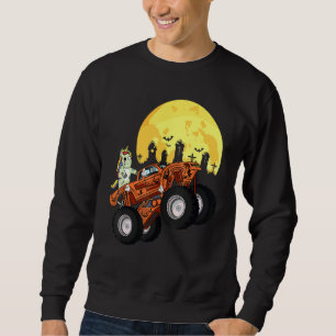 Sudadera Halloween Unicornio Monstruo camionero niño pequeñ