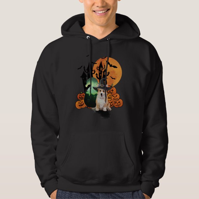 Sudadera Halloween Witch Corgi Dog (Anverso)