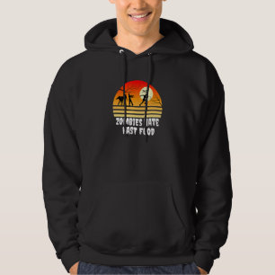 Sudadera Halloween Zombies odian comida rápida carrera zomb
