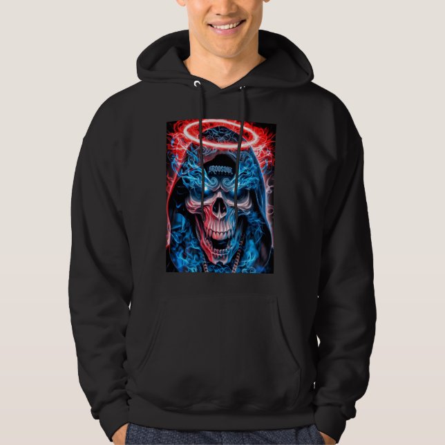 Sudadera Halo Cráneo Goteo (Anverso)