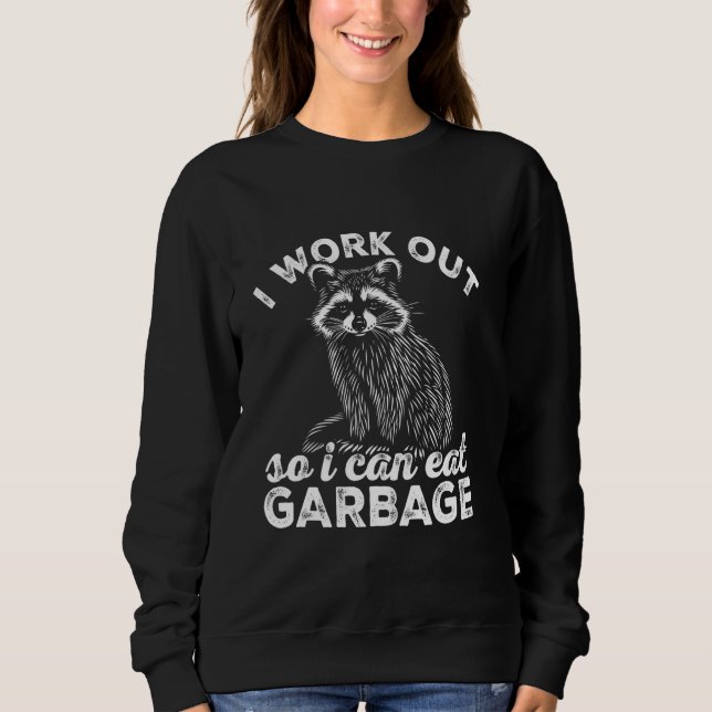 Sudadera Halterofilia De Fitness Que Hago Para Comer (Anverso)