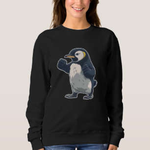 Sudadera Halterofilia de Pingüino Gimnasio Fuerte entrenami