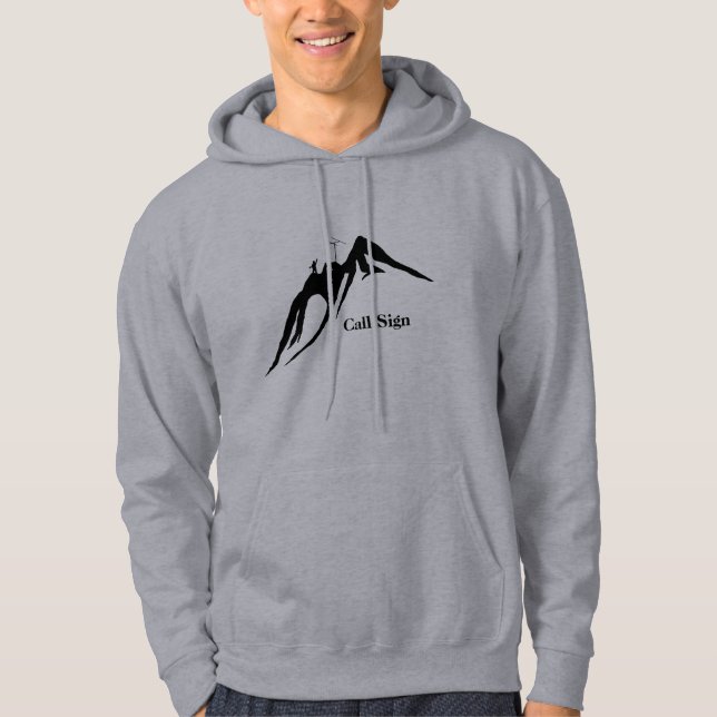Sudadera Ham Operator en la montaña Silhouette Hoodie (Anverso)