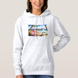Sudadera hamaca en la playa 