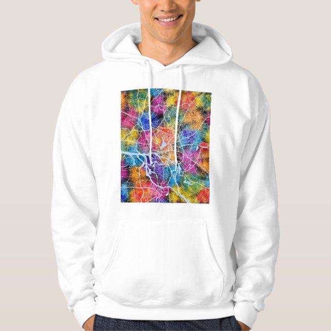 Sudadera Hamburg Germany City Map (Anverso)