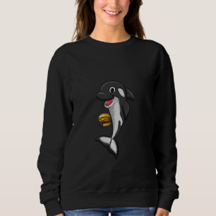 Sudadera Hamburguesa Comida Amor Asesina Ballena Orca Mujer