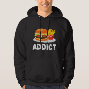 Sudadera Hamburguesa con queso Bacon y papas fritas adicion