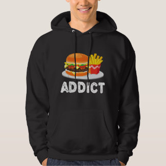 Sudadera Hamburguesa con queso Bacon y papas fritas adicion