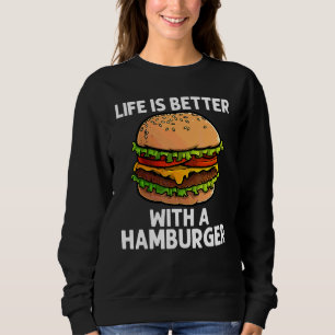 Sudadera Hamburguesa Cool Para Hombres Mujeres Burger Hambu