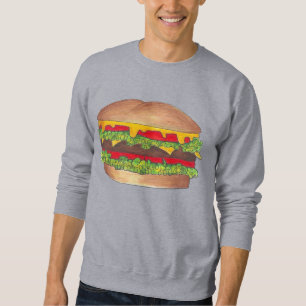 Sudadera Hamburguesa de comida rápida hamburguesa Cheesebur