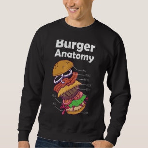 Sudadera Hamburguesa Gráfica de hamburguesa de alimentos An