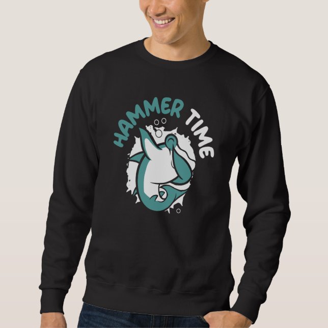 Sudadera Hammer Time Shark Animal Marine Biologist (Anverso)
