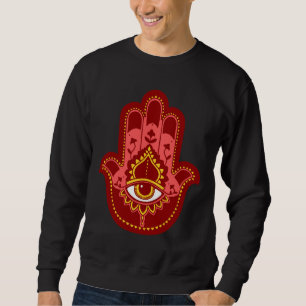 Sudadera Hamsá Rojo