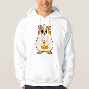Sudadera Hámster al comer pizza