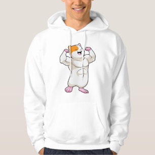 Sudadera Hámster como Bodybuilder con músculos grandes