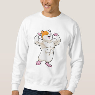 Sudadera Hámster como Bodybuilder con músculos grandes