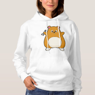 Sudadera Hámster como mecánico con llave