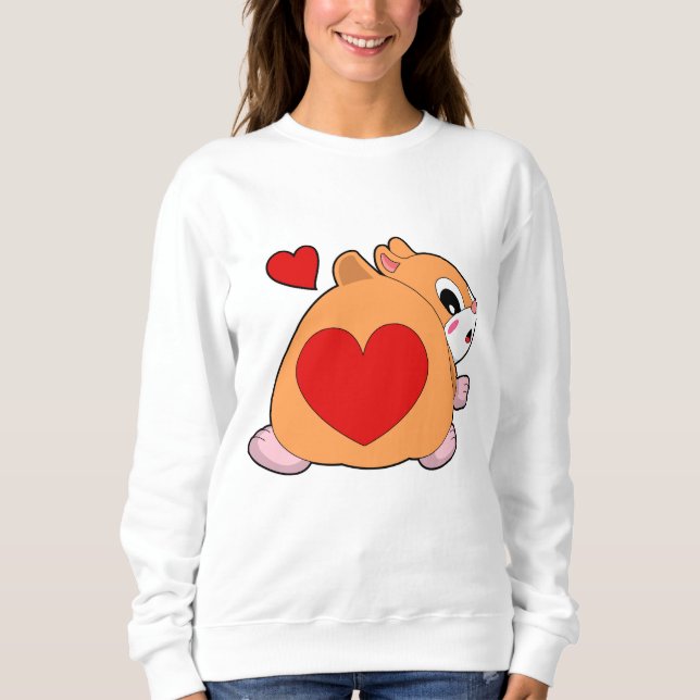 Sudadera Hámster con corazón (Anverso)