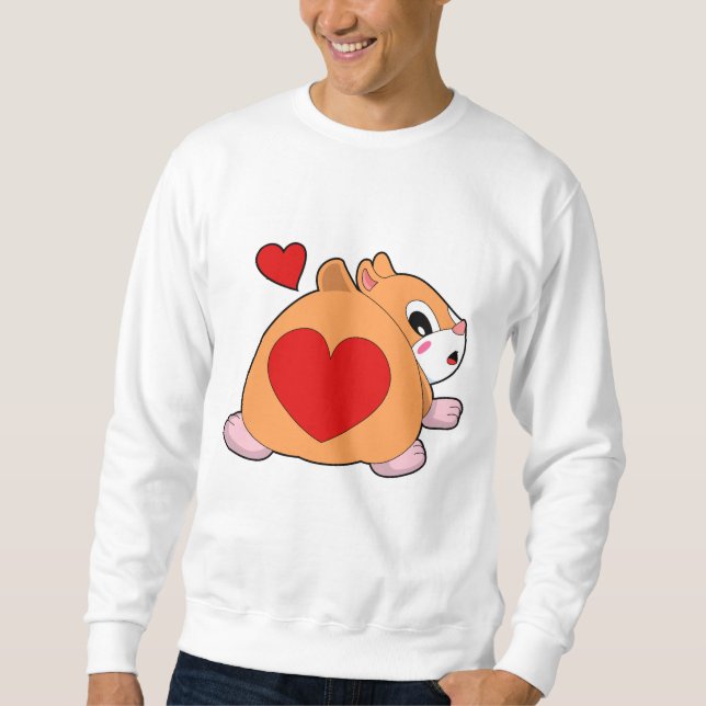 Sudadera Hámster con corazón (Anverso)