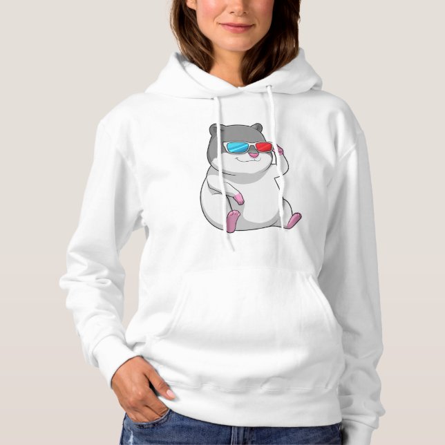 Sudadera Hamster con gafas (Anverso)