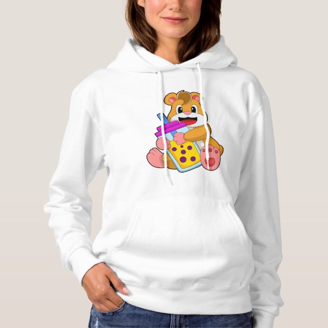 Sudadera Hamster con jugo con botella de bebé (Anverso)