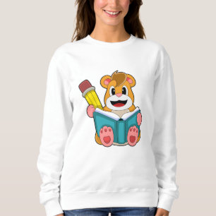 Sudadera Hamster con libro y pluma