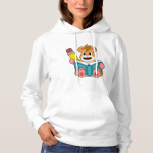 Sudadera Hamster con libro y pluma