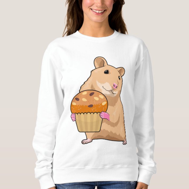 Sudadera Hámster con Muffin (Anverso)