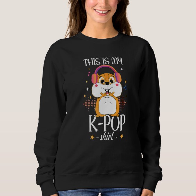 Sudadera Hamster KPop Music Premium (Anverso)