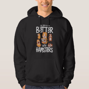 Sudadera Hámster Mascota Animal Cute Cages Ball Wheel Food