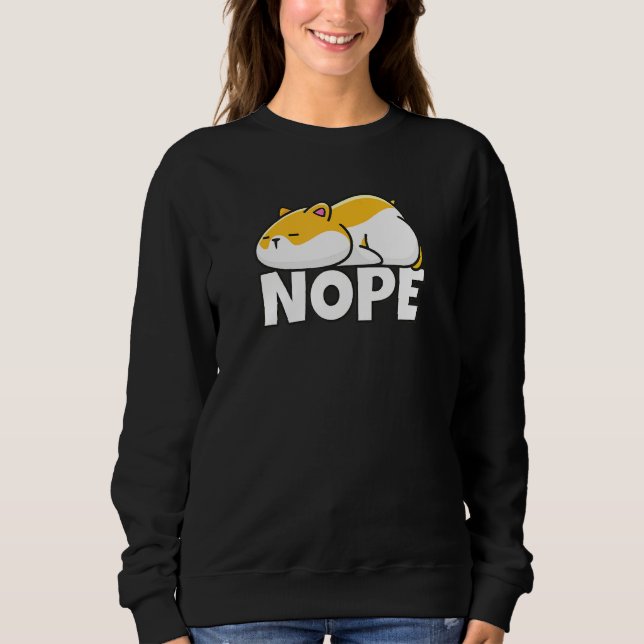Sudadera Hamster Nope (Anverso)