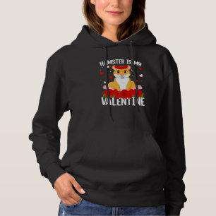 Sudadera Hamster Red Rose Flower Heart Hamster Valentine S
