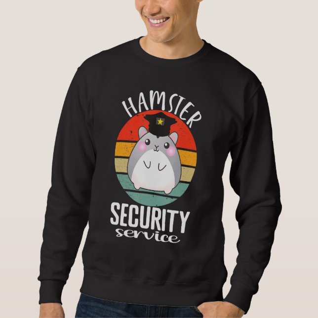 Sudadera Hamster Security Service Cute Hamster Lover Funny (Anverso)