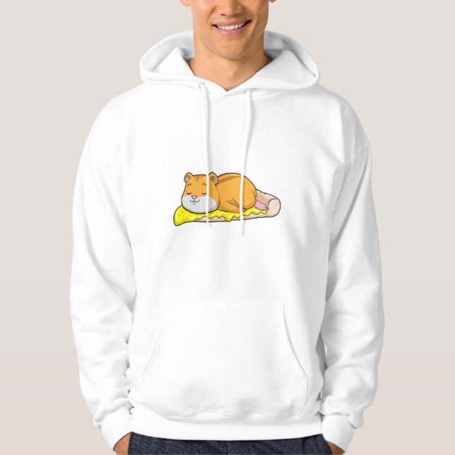 Sudadera Hamster y pizza con queso (Anverso)