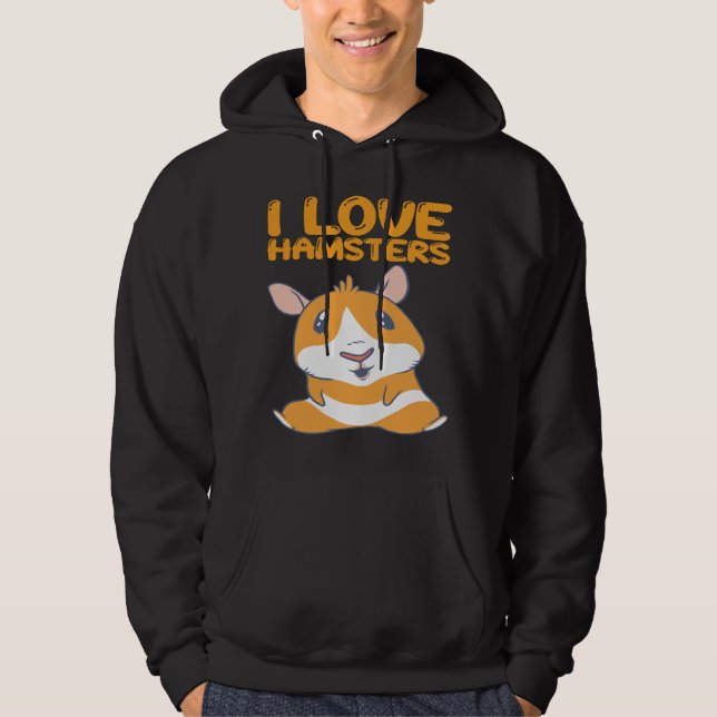 Sudadera Hamsters - Amo Hamsters (Anverso)