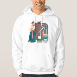 Sudadera Hanbok Elegante y Arte de Maquillaje Floral