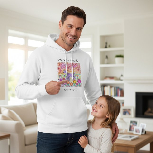 Sudadera Hand Drawn kids art Daddy Gift (Subido por el creador)