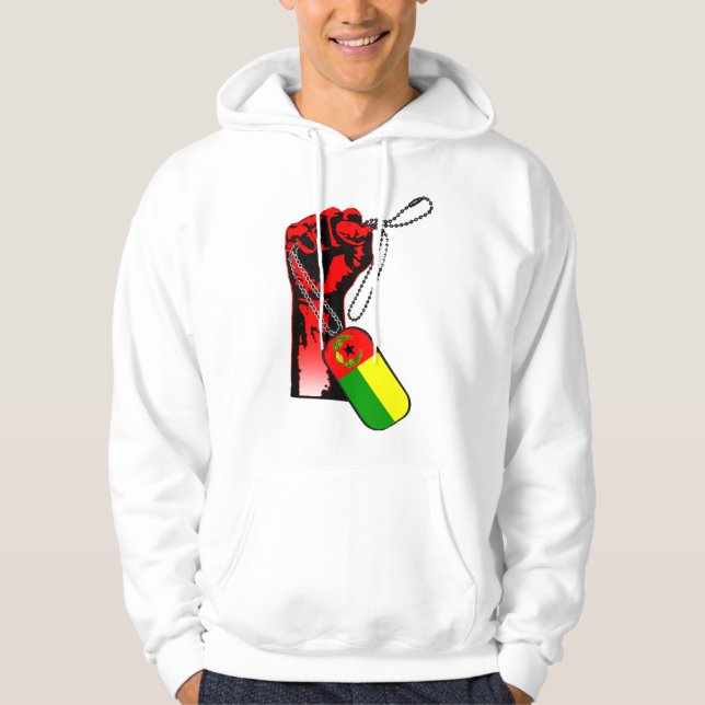 Sudadera Hand Hoodie, bandera histórica de Cabo Verde (Anverso)