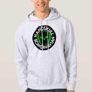Sudadera HANDSKULL LIV Forest Green Hooded Sweatshirt blac