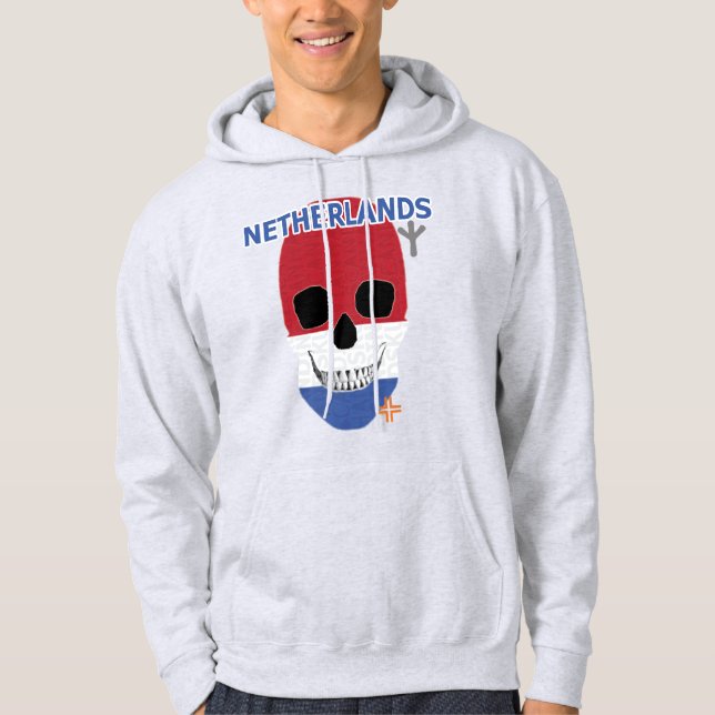 Sudadera HANDSKULL Países Bajos Camisas suaves B2 (Anverso)