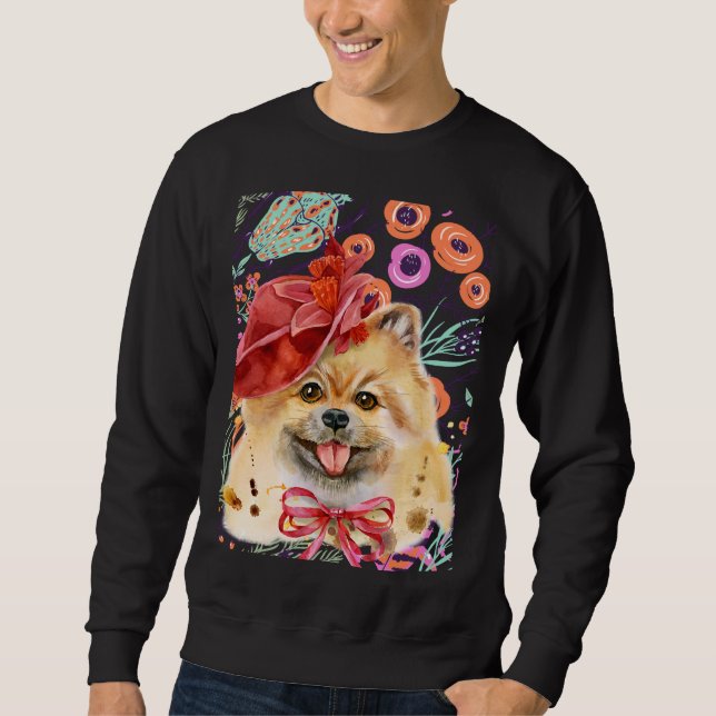 Sudadera Handy Pomeranian Ready For Valentines (Anverso)