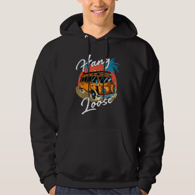 Sudadera Hang Loose Hawaii Surfer Bus Pop Art (Anverso)