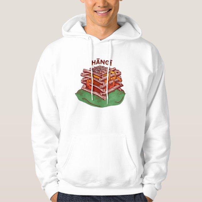 Sudadera Hangi Maori Cocinar Comida Kai (Anverso)