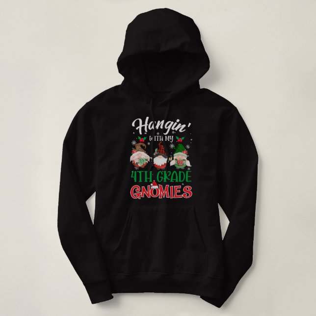 Sudadera Hangin con mi profesor de cuarto grado de Navidade (Diseño del anverso)