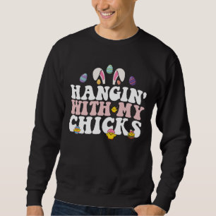 Sudadera Hangin' Con Mis Chicas Bunny Groovy Retro
