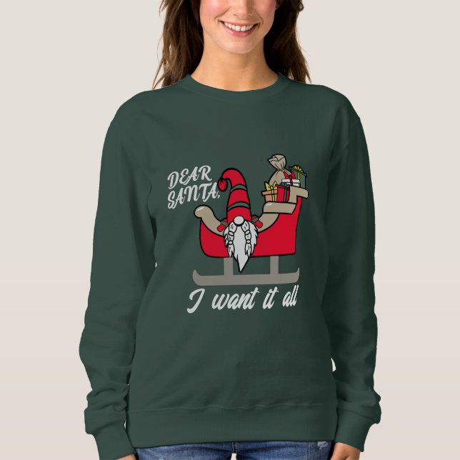 Sudadera Hangin' con mis genomas - Grunes Navidades diverti (Anverso)