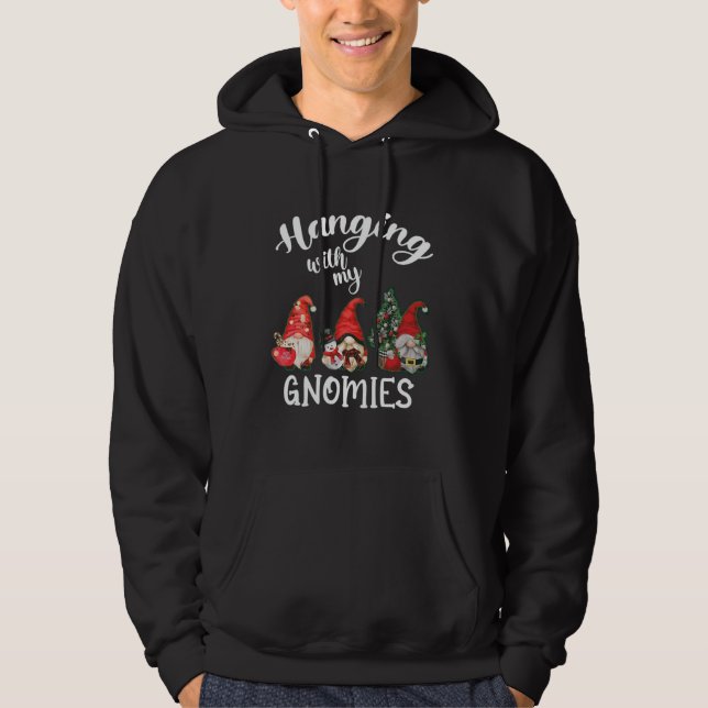 Sudadera Hangin' Con Mis Gnomies Funny Gnomes Merry Christm (Anverso)